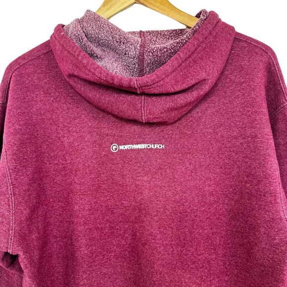 North West Kids Burgundy Hoodie Sweatshirt Size Medium Church For Generations - Picture 7 of 10